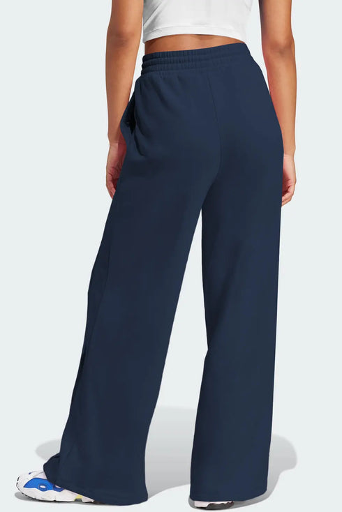'Zelle' Drawstring Wide Leg Active Pants - Celes Fashion